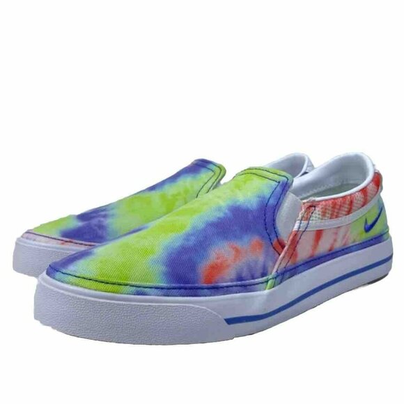 Nike Court Womans Legacy Slip On Sneakers 7.5 Tie Dye Multicolor - Picture 1 of 15